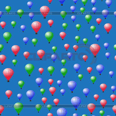 Farbige Stratosphären Ballons Nahtlose Muster | Stock Vektorgrafik |ID 6406180