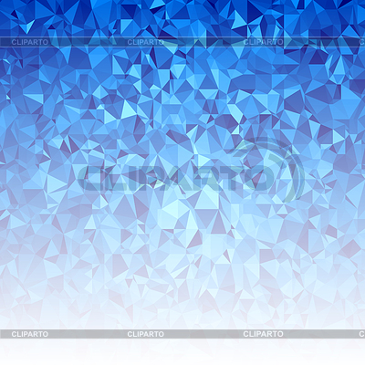 Fondo poligonal azul. Patrón triangular Bajo | Ilustración vectorial de stock |ID 6561172