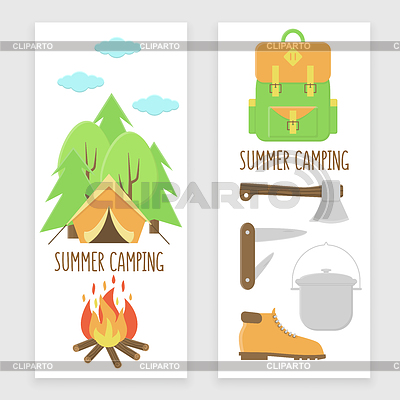 Camping Banner | Stock Vektorgrafik |ID 6433344