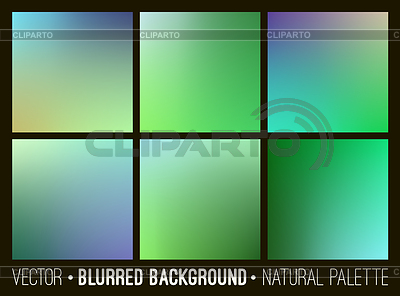 Blurred abstract backgrounds set. Smooth template | Stock Vector Graphics |ID 6471406