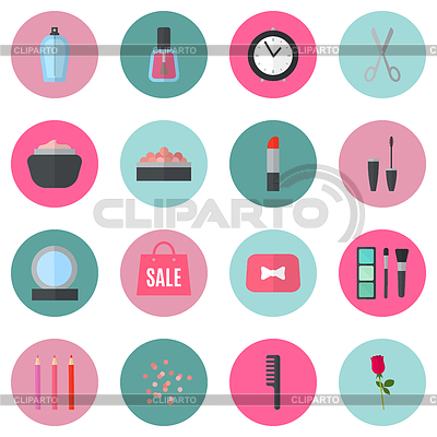 Make up Flach Symbole | Stock Vektorgrafik |ID 5503257