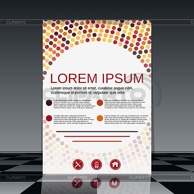 Professionelle Flyer Vektor-Vorlage | Stock Vektorgrafik |ID 5747739
