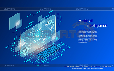 Artificial intelligence vector concept | Stock Vector Graphics |ID 7459629