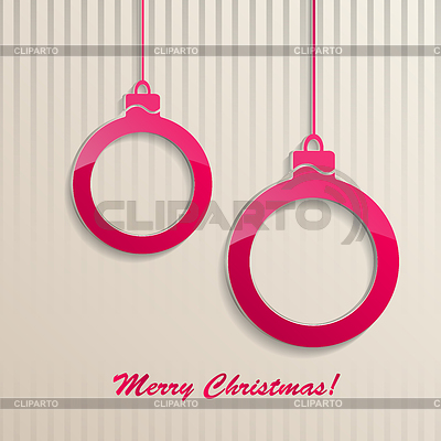 De fondo de Navidad con bolas de Navidad | Ilustración vectorial de stock |ID 5111200