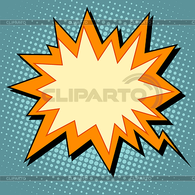 Explosión de la burbuja cómico retro de fondo para el texto | Ilustración vectorial de stock |ID 5623674
