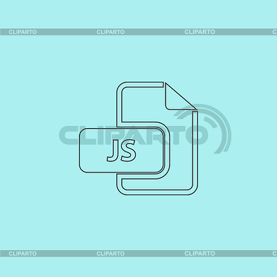 Extensión de archivo JS | Ilustración vectorial de stock |ID 5356929