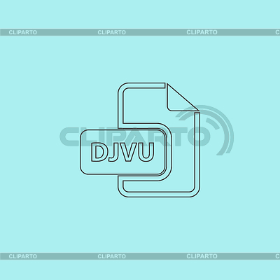 DJVU ebook Dateierweiterung icon | Stock Vektorgrafik |ID 5356969