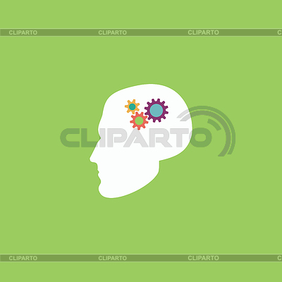Menschliche Kopfbedeckung Hybrid Wissen | Stock Vektorgrafik |ID 5442865