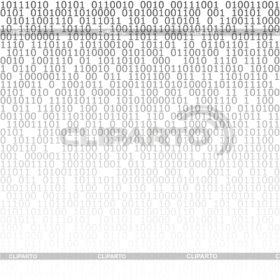 Black and white digital matrix background. Binary | Stock Vector Graphics |ID 6661635