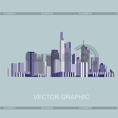 City business card design with skyscrapers | Stock Vector Graphics |ID 7100973