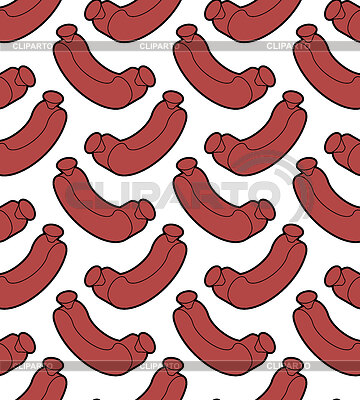 Patrón isométrico de salchicha sin costuras. Carne | Ilustración vectorial de stock |ID 7524115