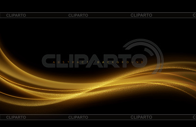 Elemento de diseño de onda de oro de color brillante abstracto con | Ilustración vectorial de stock |ID 7025056