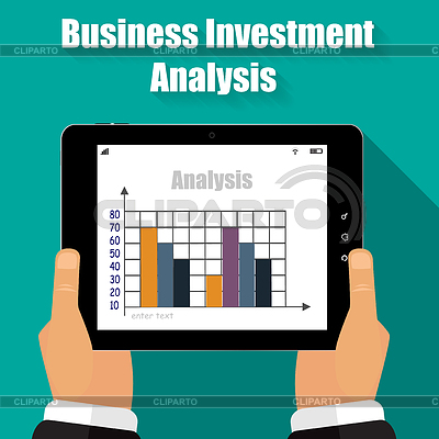 Бизнес-анализ инвестиционного баннер | Векторный клипарт |ID 5250129