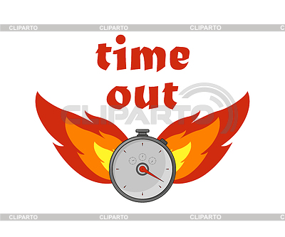 Icono de la hora del fuego en estilo plano | Ilustración vectorial de stock |ID 6764562