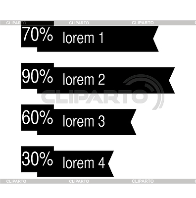 Los datos de las empresas gráfico elementos de análisis gráfico negro | Ilustración vectorial de stock |ID 5714863
