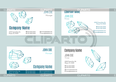 Set of business card templates | Stock Vector Graphics |ID 5750313