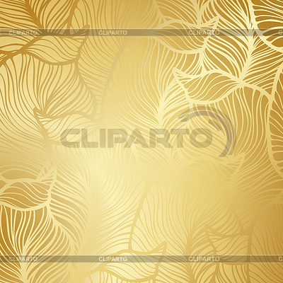 Luxury golden floral wallpaper | Stock Vector Graphics |ID 5395348