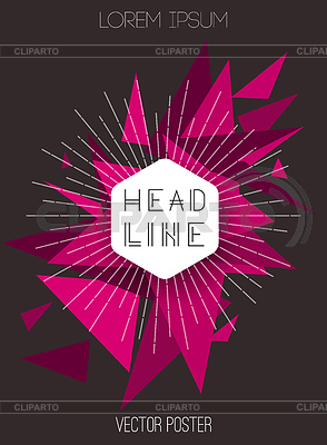 Hintergrund mit Dreiecken. Retro-Stil Design für | Stock Vektorgrafik |ID 5396849