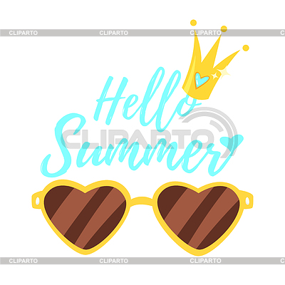Hello Summer design | Векторный клипарт |ID 6520683