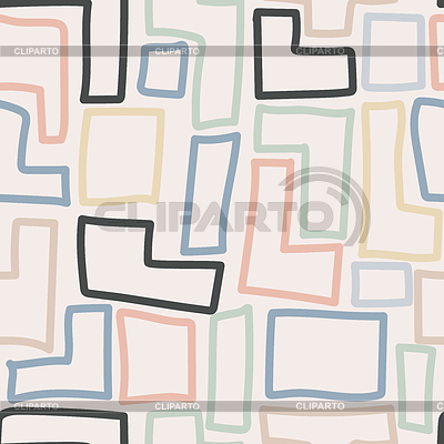 Patrón geométrico transparente con formas abstractas | Ilustración vectorial de stock |ID 7246669