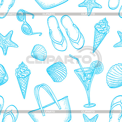 Summer seamless pattern | Stock Vector Graphics |ID 5870707
