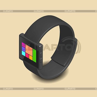 Intelligente Uhr in 3D, | Stock Vektorgrafik |ID 6551319
