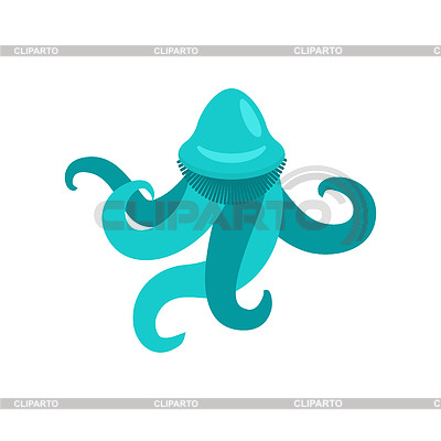 Parásito polipódico hidriforme con tentáculos | Ilustración vectorial de stock |ID 7635557